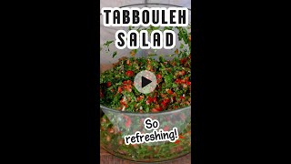 Enjoy a traditional Lebanese tabbouleh salad or tabouli made with lots of fresh parsley [upl. by Ttenneb909]