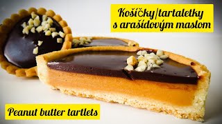 EASIEST filling ever  peanut butter tarts tartelettes  NAJĽAHŠIA plnka do tartaletkiek košíčkov [upl. by Charley]