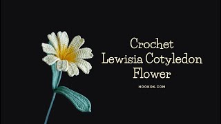 Crochet Lewisia Cotyledon Flower [upl. by Conners17]