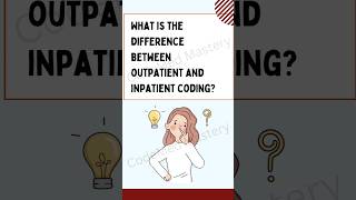 Medical Coding Inpatient vs Outpatient Differences medicalcoding short [upl. by Staten541]