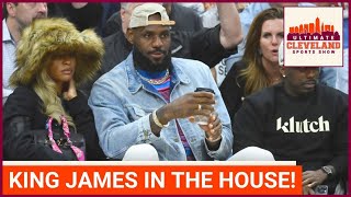 What point was LeBron James trying to make by sitting courtside at the Cleveland Cavaliers game [upl. by Ylekalb601]