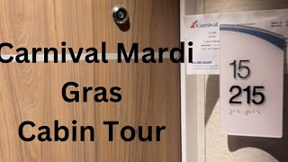 Carnival Mardi Gras Cabin Tour 15215 Interior [upl. by Ame]