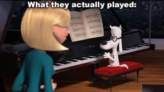 Pianos are Never Animated Correctly Mr Peabody [upl. by Anaiq842]