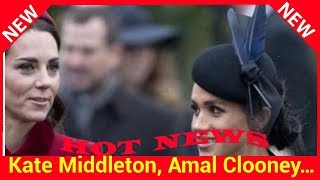 Kate Middleton Amal Clooney… Qui seront les invités de la baby shower de Meghan Markle [upl. by Yrahk403]