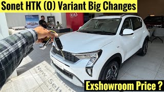 2nd बेस मॉडल में भी सनरूफ  KIA SONET HTK O 2024 Variant Full Walkaround Review  Updated 🔥 [upl. by Riba14]