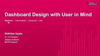 Dashboard Design with the User in Mind [upl. by Ruben]