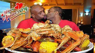 HUMONGOUS quot18TH ANNIVERSARYquot SEAFOOD BOIL MUKBANG  JUICY CRAWFISH  DUNGENESS SNOW CRAB BLUE CRAB [upl. by Far]