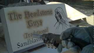 Traditional Sandblasting PERFECT Headstones [upl. by Lias]