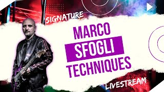 🎸5 Signature Marco Sfogli Guitar Techniques  Livestream [upl. by Thgirw]