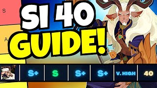 BEST VALUE SI40 GUIDE TIERLIST AFK ARENA [upl. by Bencion]