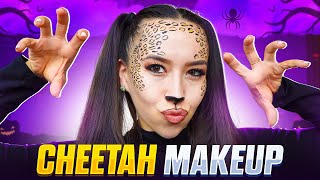 Get Ready to ROAR with This Cheetah Leopard Halloween Makeup [upl. by Terza]