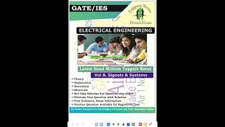 VOL 8 SIGNAL SYSTEM GATE ESE ELECTRICAL ENGG MADE EASY TOPPERS HANDWRITTEN NOTES gate psu [upl. by Anoik576]