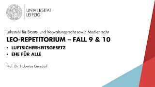 LEO Repetitorium Staatsrecht Fall 9 amp 10 [upl. by Leftwich]