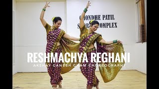 Reshmachya Reghani  Lavani Dance Choreography  folk dance  Akshay Gham Choreography [upl. by Mairym]