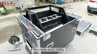 ATA automatic control electric lifting flight road case for Panasonic PTRQ25KU Laser Projector [upl. by Lenci90]