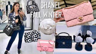 Chanel Fall Winter 2023 Shopping Vlog New Bags Shoes RTW Camellia Clutch 23K Collection [upl. by Accissej]