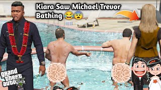 GTA 5 Kiara Saw Michael Trevor Bathing Together 😂Kiara 🤭Franklin Anrgy 🤬😡Shinchan Cry 😭 PS Gamester [upl. by Inhsor629]