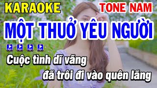 Karaoke Một Thuở Yêu Người Tone Nam Nhạc Trẻ 8x 9x  Karaoke Phi Long [upl. by Eelrebmik]