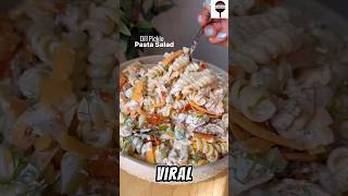 Dill Pickle Pasta Salad 🥒 shorts viral [upl. by Klarrisa380]