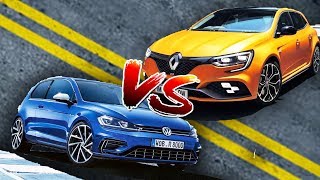 Golf R  VS  Megane 4RS [upl. by Melisse767]