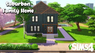 Suburban Family Home  Sims 4  Speed Build No CC [upl. by Otina]