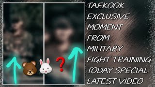 OMG😱💋Taekook Exclusive Moment From Military Fight Training TodayNewbtstaehyungjungkookbtsarmy [upl. by Yznil]