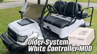 Club Car Precedent Golf Cart  How To Make White Controller Work on older system [upl. by Adneral183]