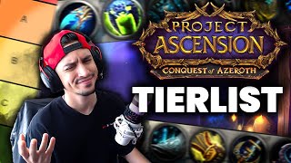 CONQUEST OF AZEROTH CLASS TIERLIST  Project Ascension [upl. by Evette]