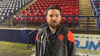 Montrose 11 Arbroath  Ryan Dow  Post Match Interview [upl. by Irot]