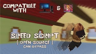 Roblox Speed Hack Script  Works On Mobile amp PC  OPEN SOURCE  CAN BYPASS [upl. by Pearman829]