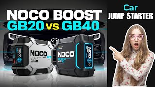 NOCO Boost GB20 vs GB40 Which Jump Starter is Best for You Detailed Comparison [upl. by Fulvia174]