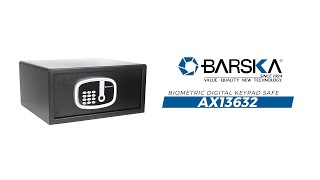 BARSKA Biometric Digital Keypad Security Safe with Interior Lights AX13632 [upl. by Zina]