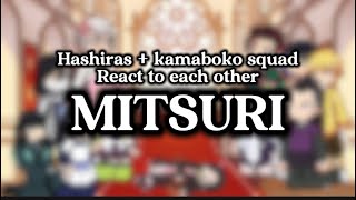 Hashiras  kamaboko squad react to each other Mitsuri 28 Ships Short [upl. by Meakem]