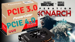 PCIE 30 VS PCIE 40 GRAFICA RX 6500 XT EN WARZONE [upl. by Aehtla]