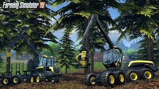 Farming simulator 2015 ça bûcheronne [upl. by Nasas21]