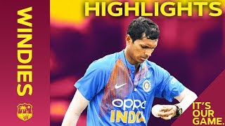 Saini Shines On Debut  Windies vs India  Match Highlights  1st IT20 2019 [upl. by Hu]