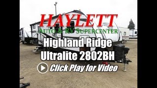 Sold 2018 Highland Ridge 2802BH Open Range Ultra Lite Bunkhouse Luxury Travel Trailer [upl. by Godart]