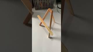 How to make mini Easel  DIY mini canvas stand artistartist [upl. by Aikyt]