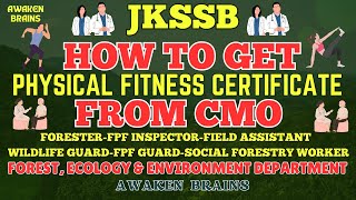 JKSSB  HOW TO APPLY amp GET PHYSICAL FITNESS CERTIFICATE FROM CMO  COMPLETE PROCESS ✅ WATCH HERE🔴 [upl. by Ahsietal805]