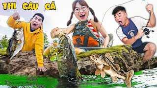 Hà Sam Chia Đội Thi Câu Cá và Làm Món Cá Chiên Xù Hấp dẫn [upl. by Ridglee562]