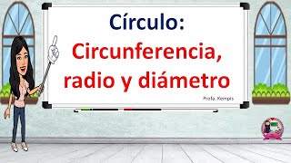 Círculo Circunferencia radio y diámetro [upl. by Yblocaj]