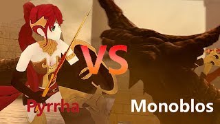 RWBYPyrrha VS Monoblos MONSTER HUNTER [upl. by Bueschel477]