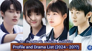 Wu Jun Ting，Lu Yu Xiao，Zhang Miao Yi，Jun  Profile and Drama List 2024  20 [upl. by Elmer112]