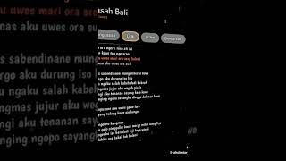 Lirik DJ rasah bali [upl. by Romulus]