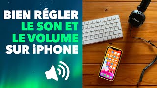 Bien régler le son et le volume de liPhone sonnerie alerte réveil vidéos etc [upl. by Bradlee]