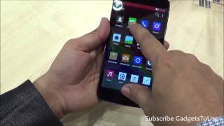 Gionee Ctrl V5 LTE Hands on Quick Review Camera Features and Overview HD at MWC 2014 [upl. by Eliam]