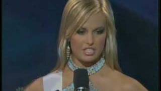 Miss Teen USA 2007  South Carolina answers a question [upl. by Ylnevaeh187]