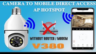 v380 pro wifi camera setup  bulb holder camera settings  wifi panorama camera setup  Bangla [upl. by Fee58]