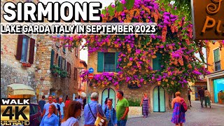 SIRMIONE HERE IS THE CURRENT SITUATION AROUND LAKE GARDA IN SEPTEMBER 2023  WALKING TOUR 4K 60FPS [upl. by Esina]