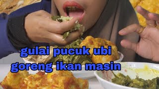 Mukbang Sambal Tahu Campur Telur Gulai Lemak Pucuk Ubi Dan Goreng Ikan Masin [upl. by Enirrok]